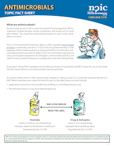 What are antimicrobials fact sheet